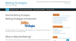 Desktop Screenshot of betting-strategies.net