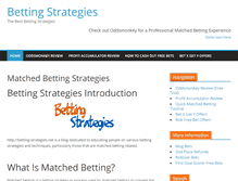 Tablet Screenshot of betting-strategies.net